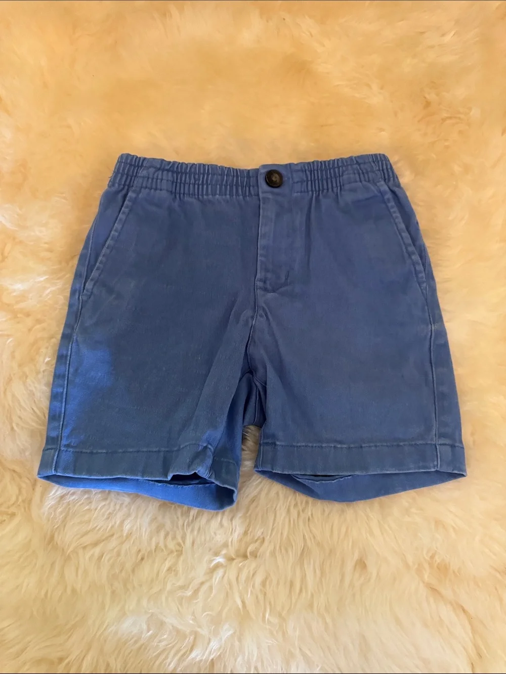 Janie and Jack Blue Elastic-Waist Corduroy Shorts